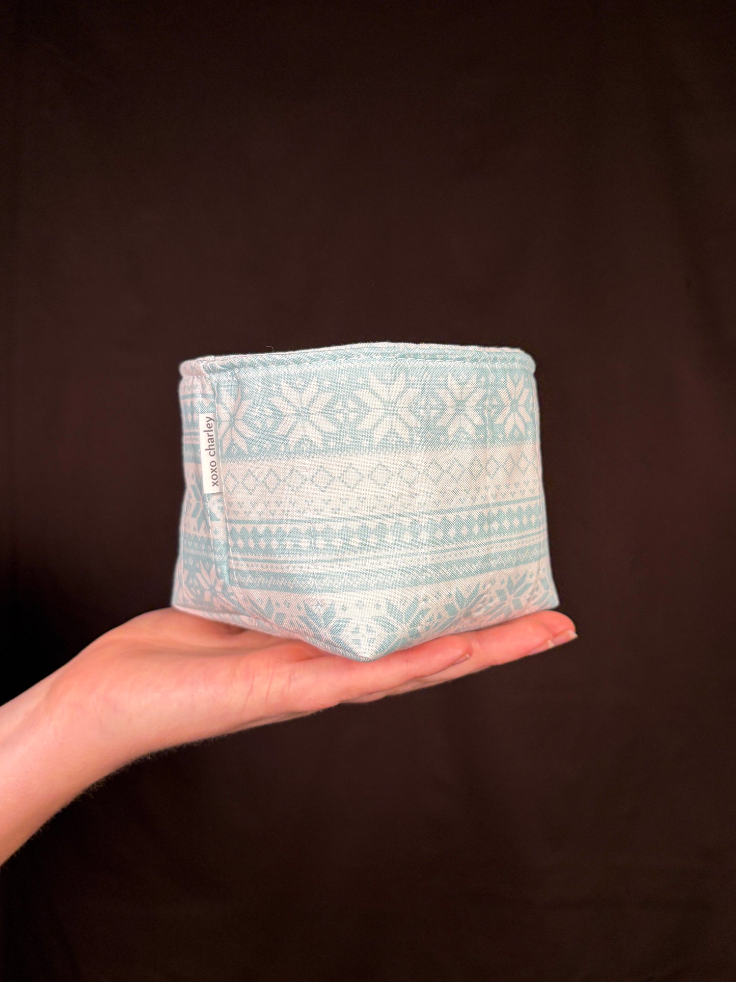 Falling Snow Fabric Bowl *limited-edition*