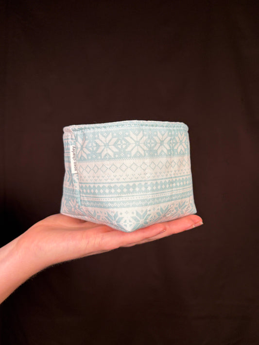 Falling Snow Fabric Bowl *limited-edition*