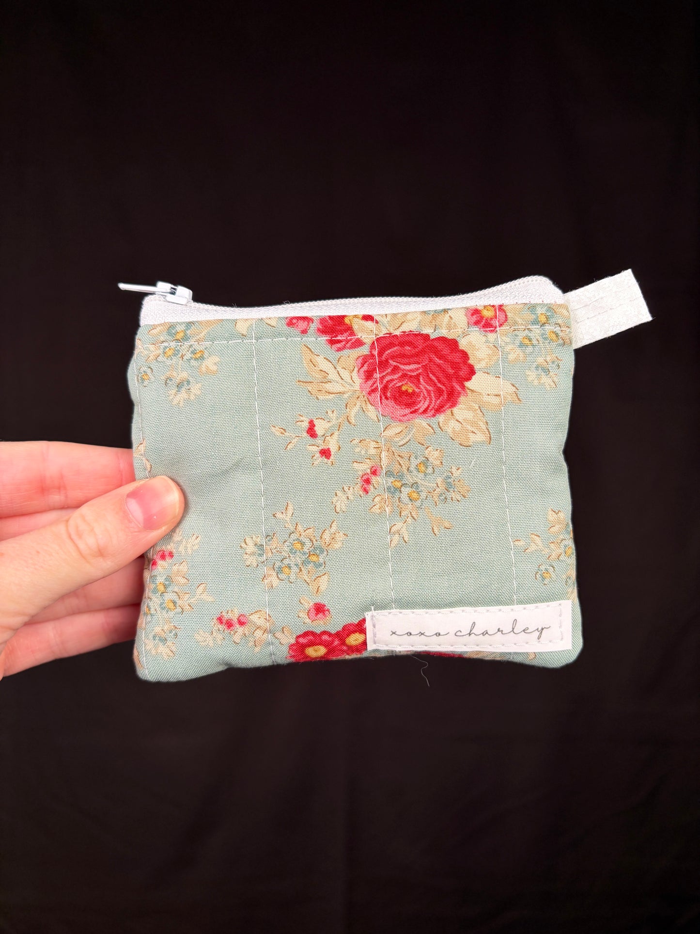 Red Berry Stem Keychain Wallet *limited-edition*