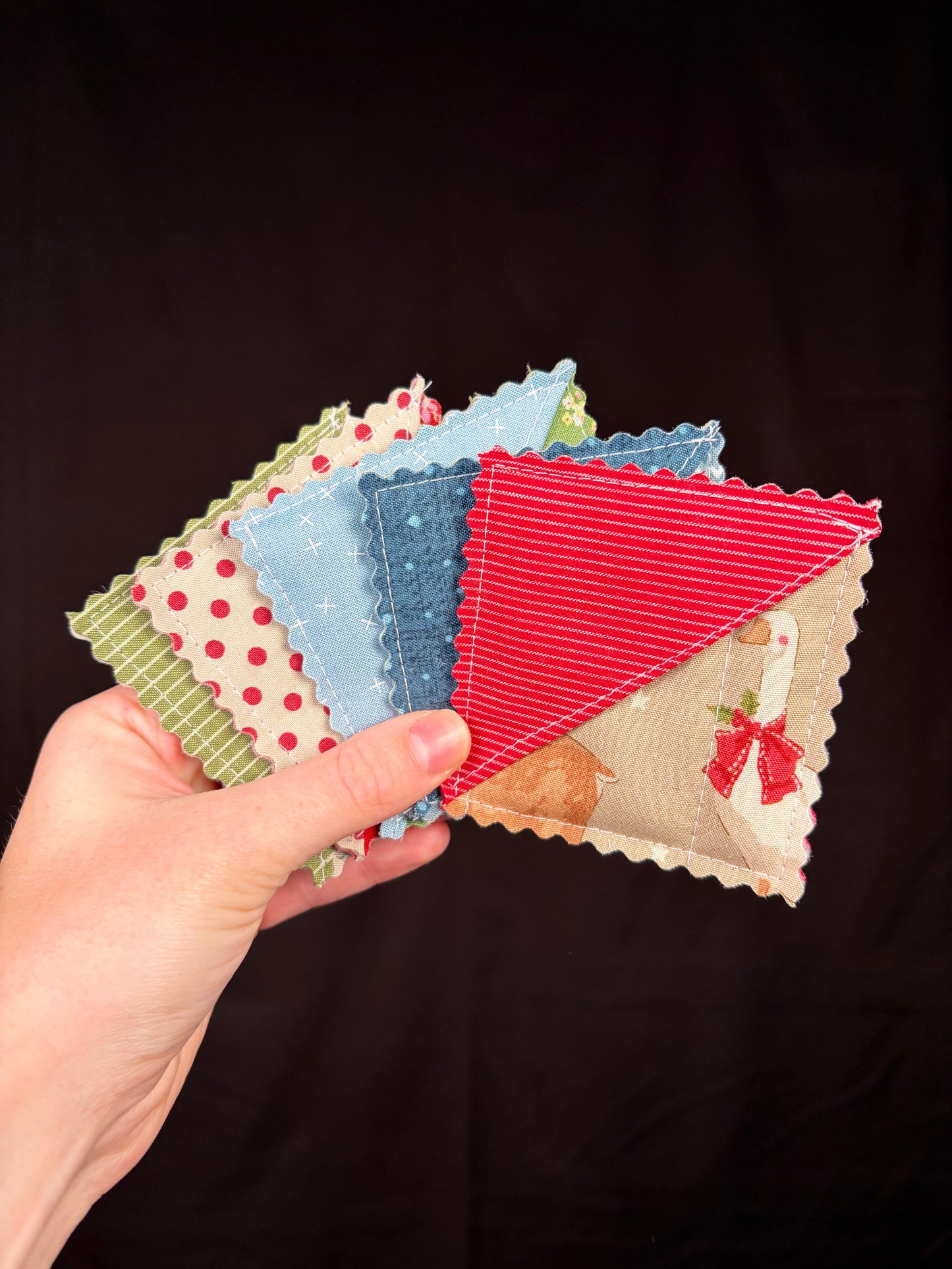 Mystery Frosted Cottage Fabric Corner Bookmark *limited-edition*