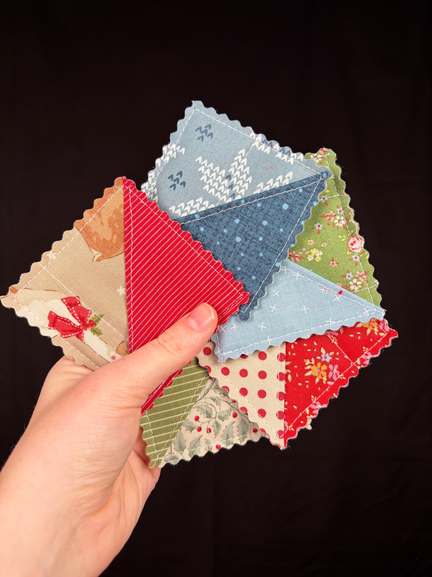 Mystery Frosted Cottage Fabric Corner Bookmark *limited-edition*