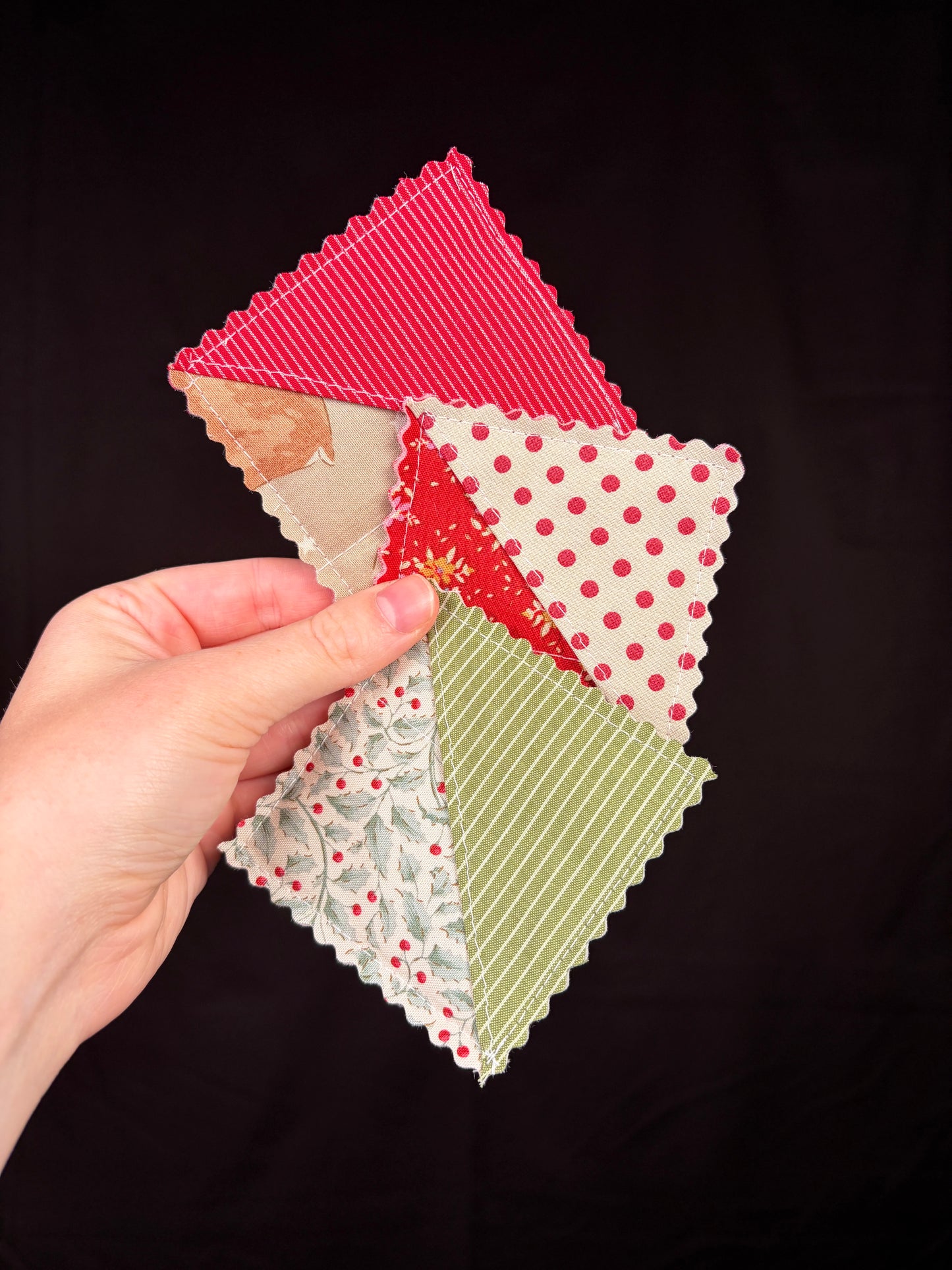 Mystery Frosted Cottage Fabric Corner Bookmark *limited-edition*