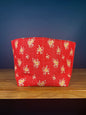 Red Velvet Ribbon Large Fabric Bowl *limited-edition*