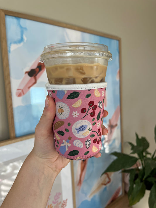 Small Mediterranean Summer Cup Coozie