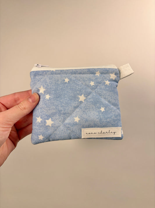 Stars on Blue Keychain Wallet