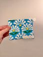 Blue Flower Keychain Wallet