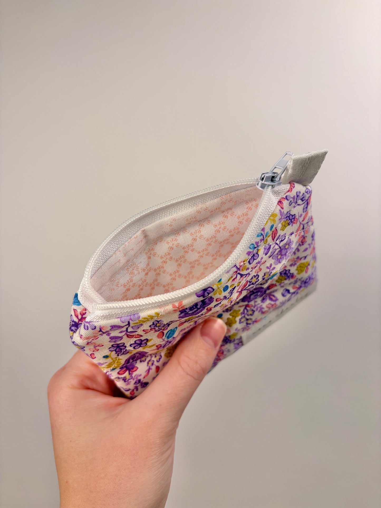 Ditsy Picnic Purple Keychain Wallet