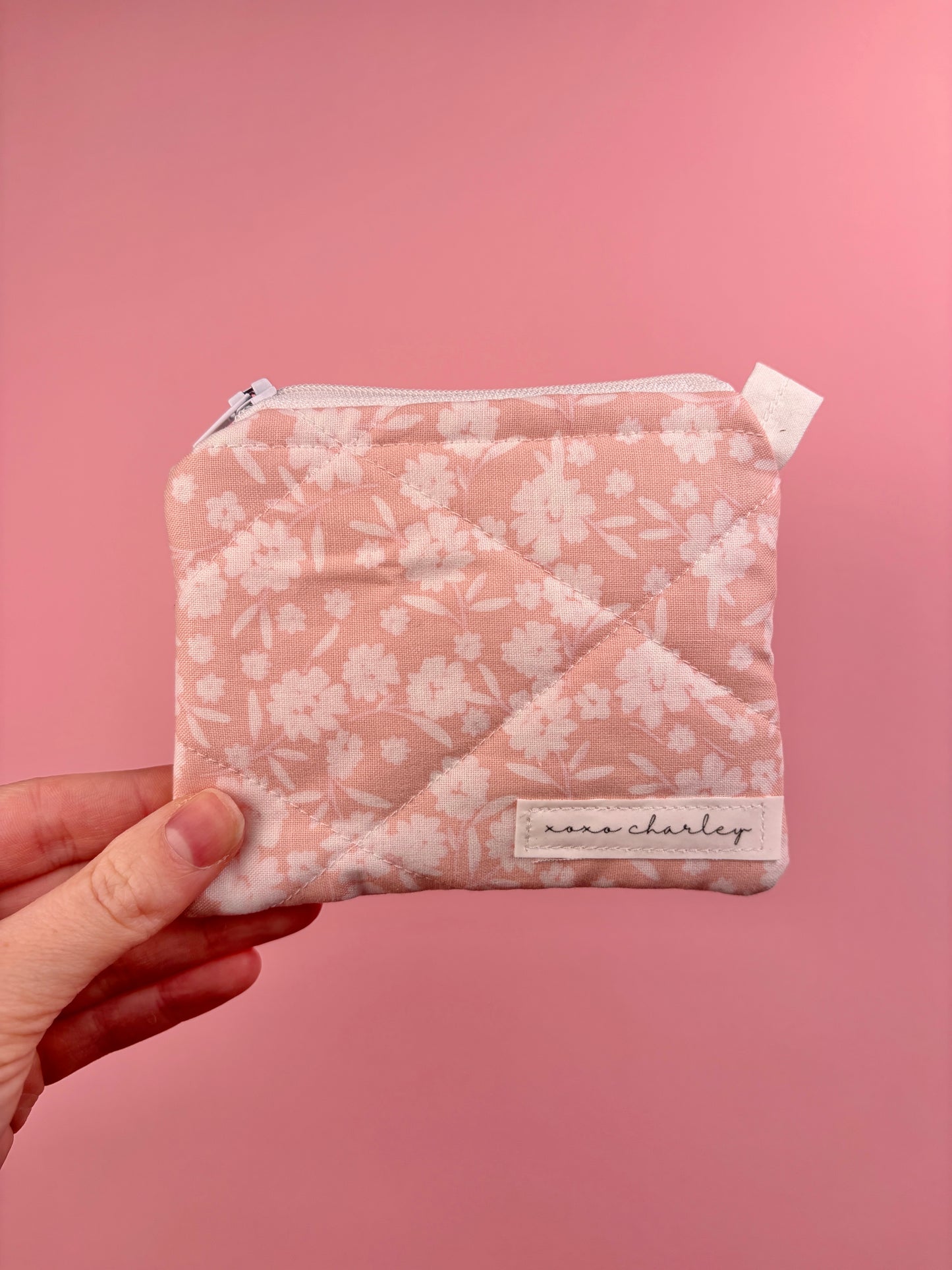 Pale Pink Keychain Wallet