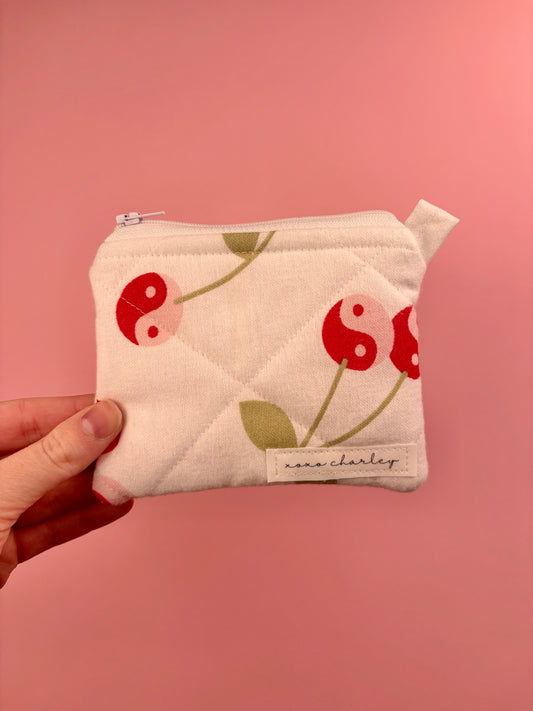 Large Cherry Keychain Wallet