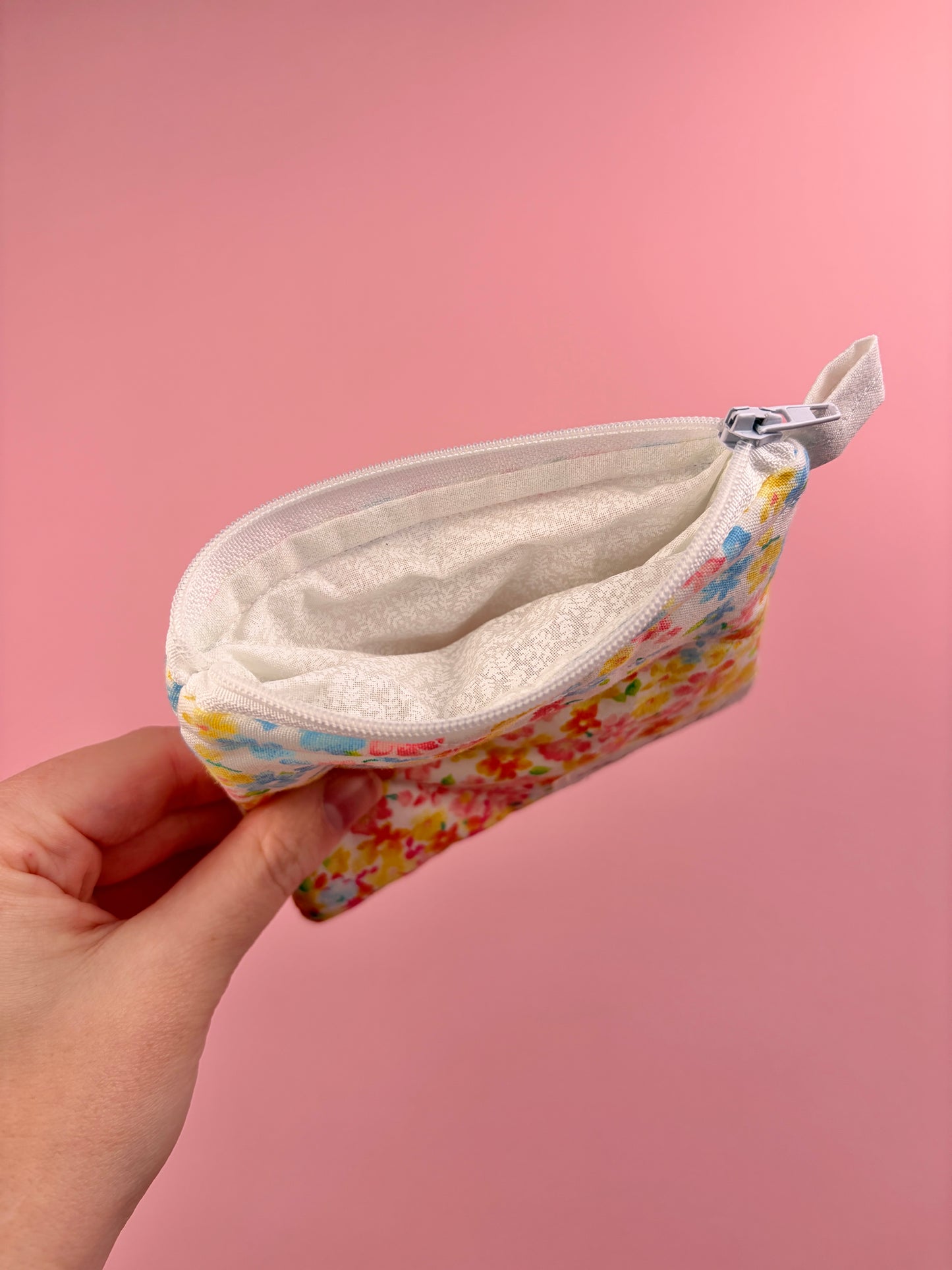 Ombre Spring Floral Keychain Wallet