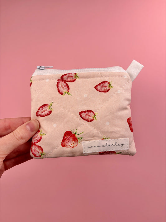 Strawberry Keychain Wallet