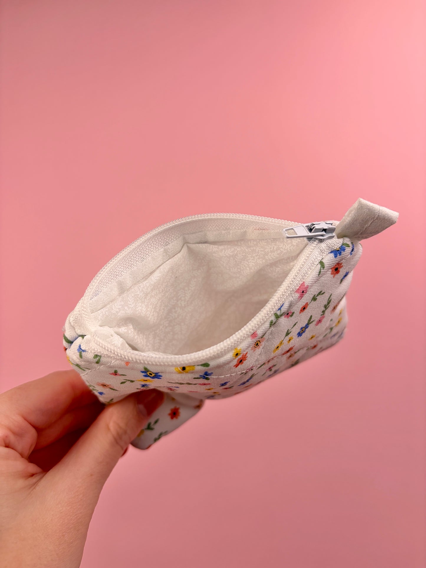 Mini Colorful Flower Keychain Wallet