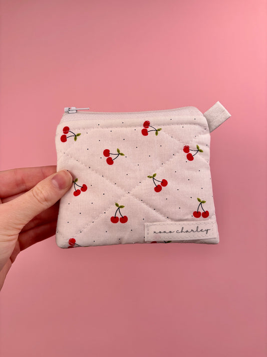 Cherry Red Keychain Wallet