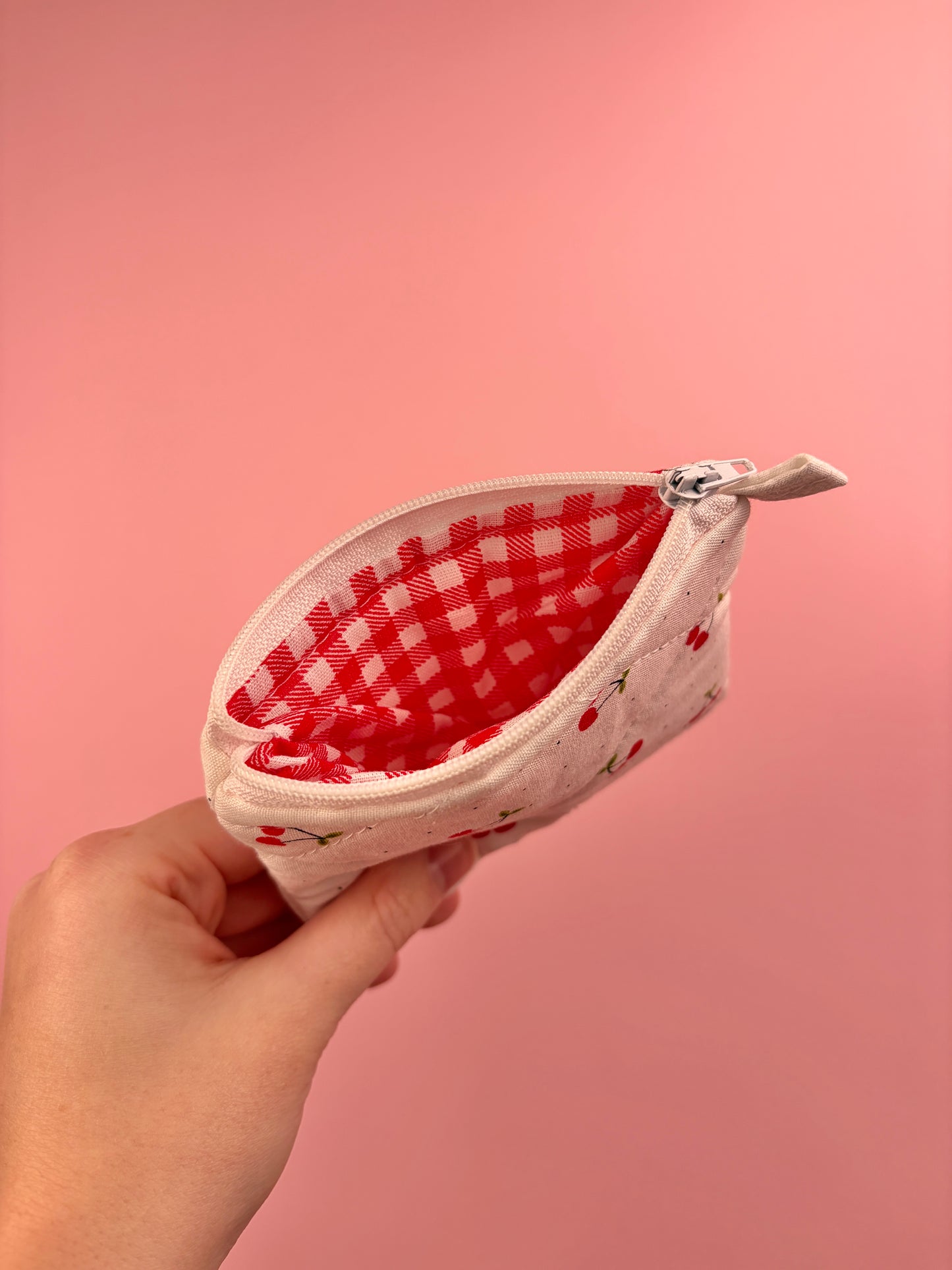 Cherry Red Keychain Wallet