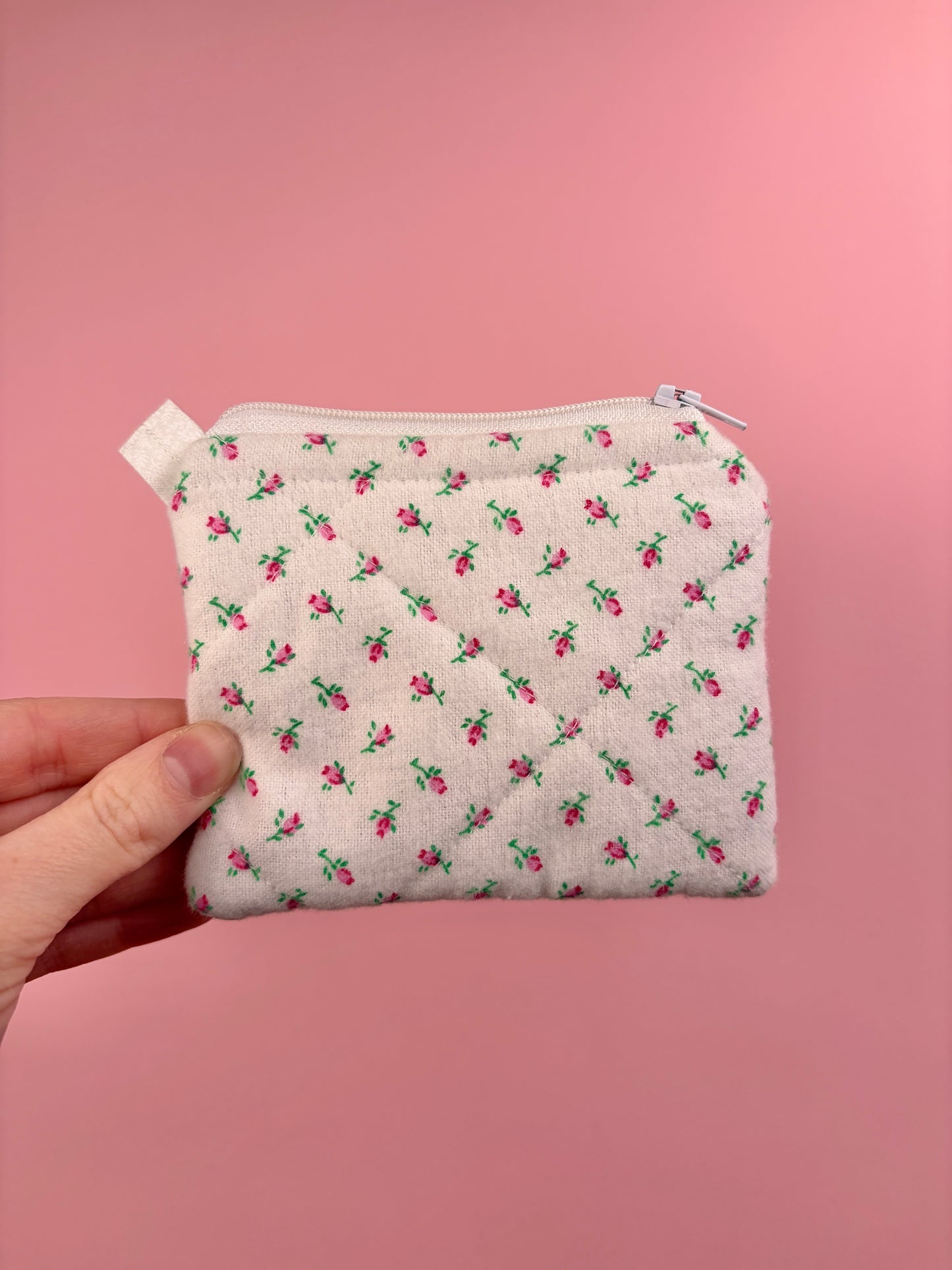 Mini Rose Keychain Wallet