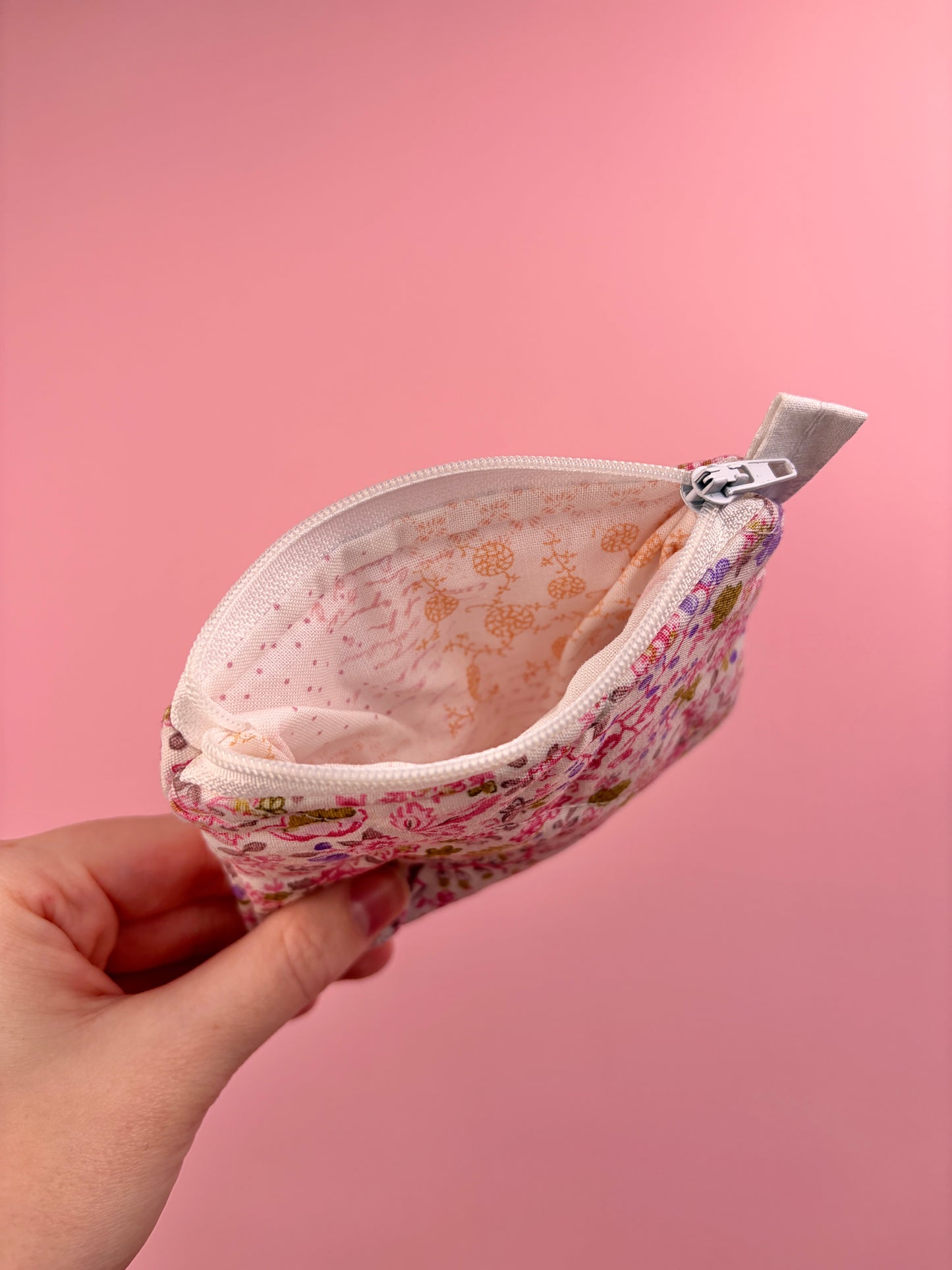 Ditsy Picnic Pink Keychain Wallet