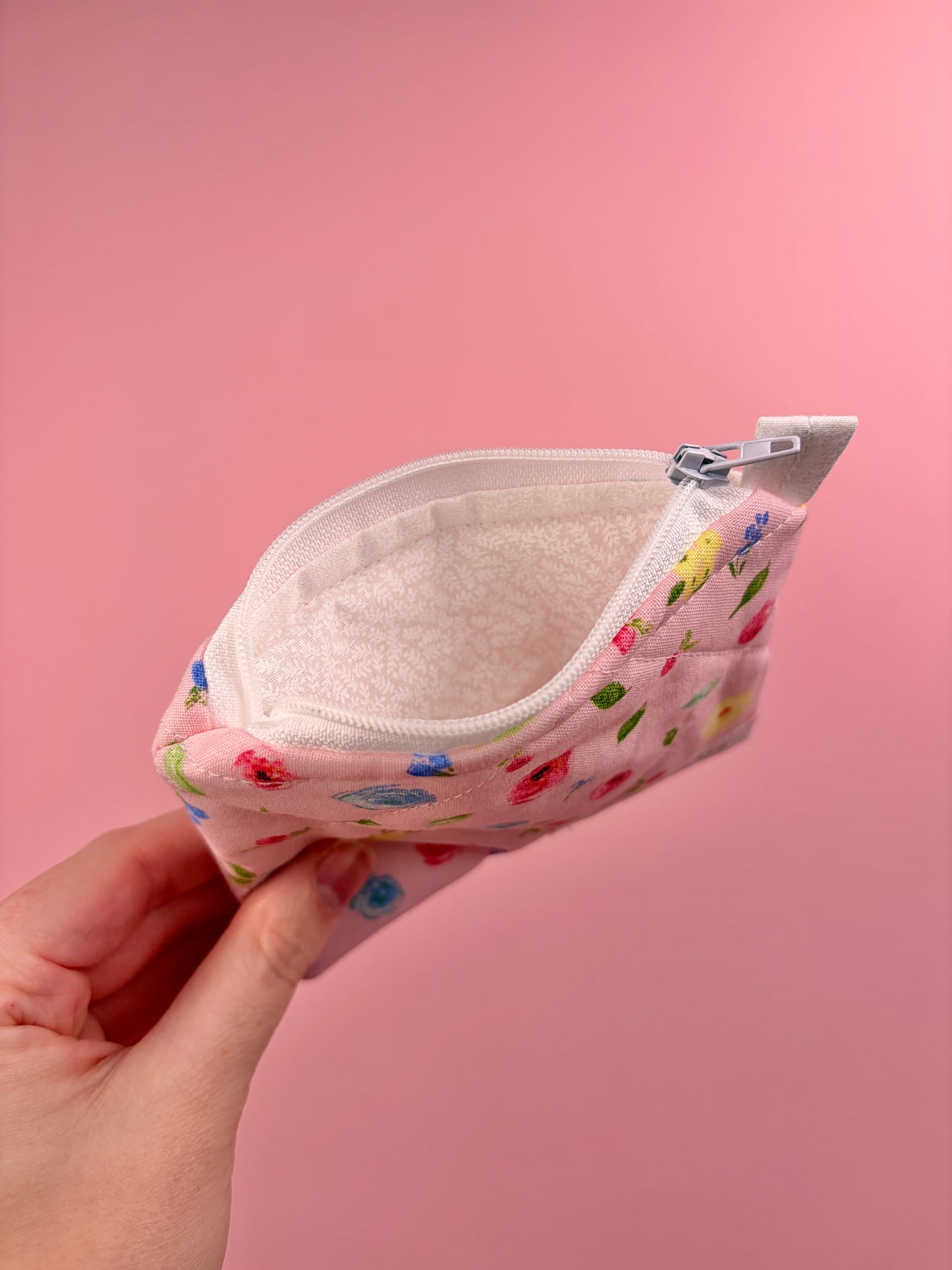 Colorful Floral Keychain Wallet