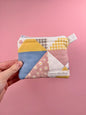 Pastel Patchwork Keychain Wallet
