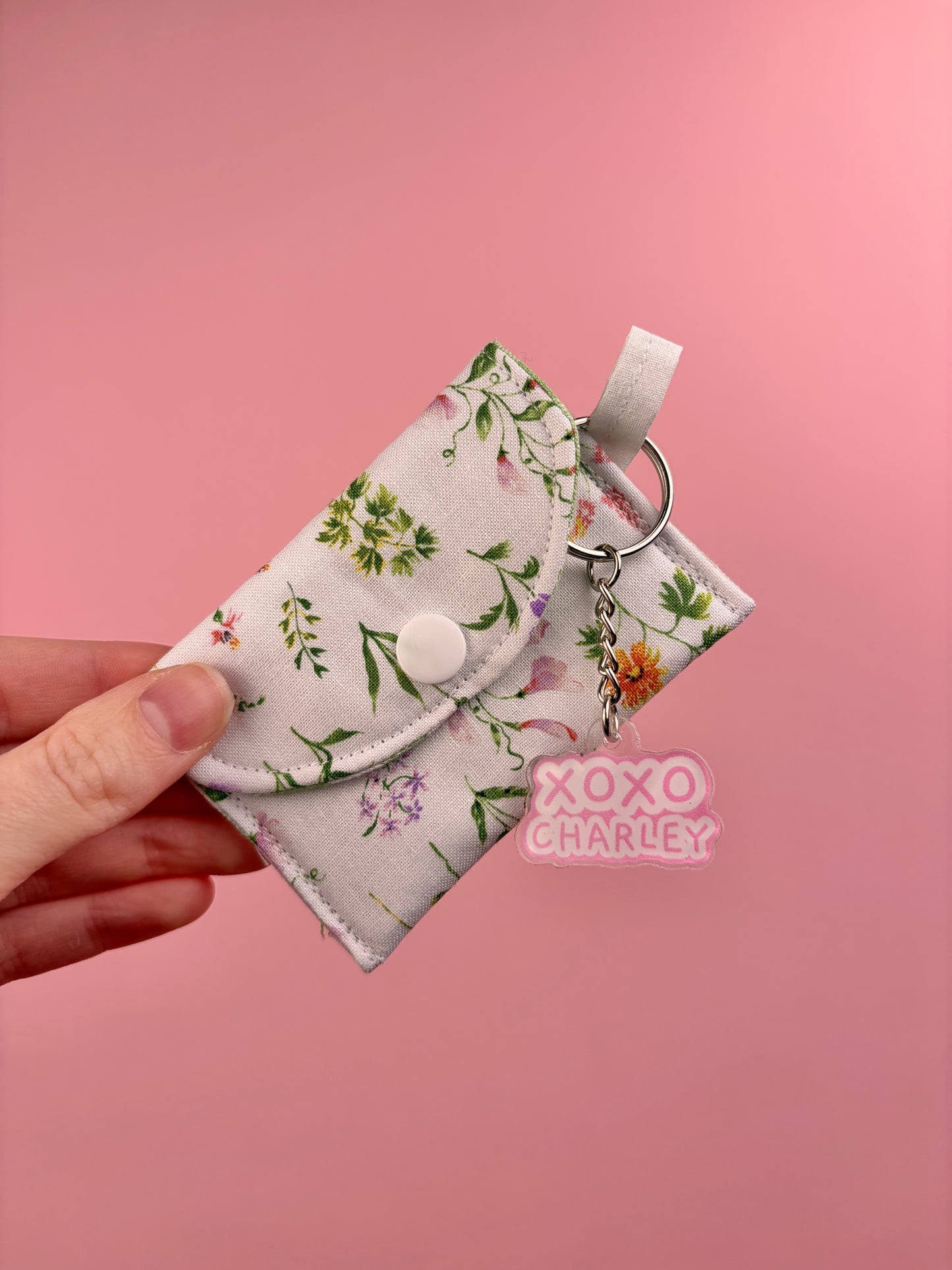 Purple Wildflower Earbuds Case