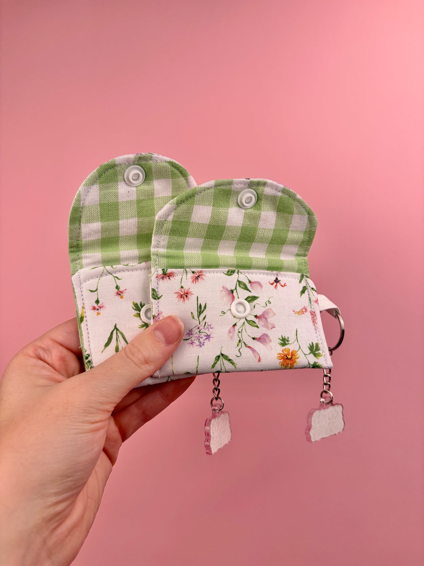 Purple Wildflower Earbuds Case