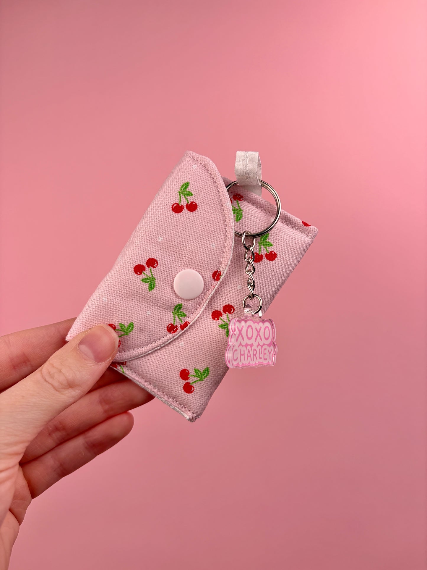 Pink Cherry Earbuds Case