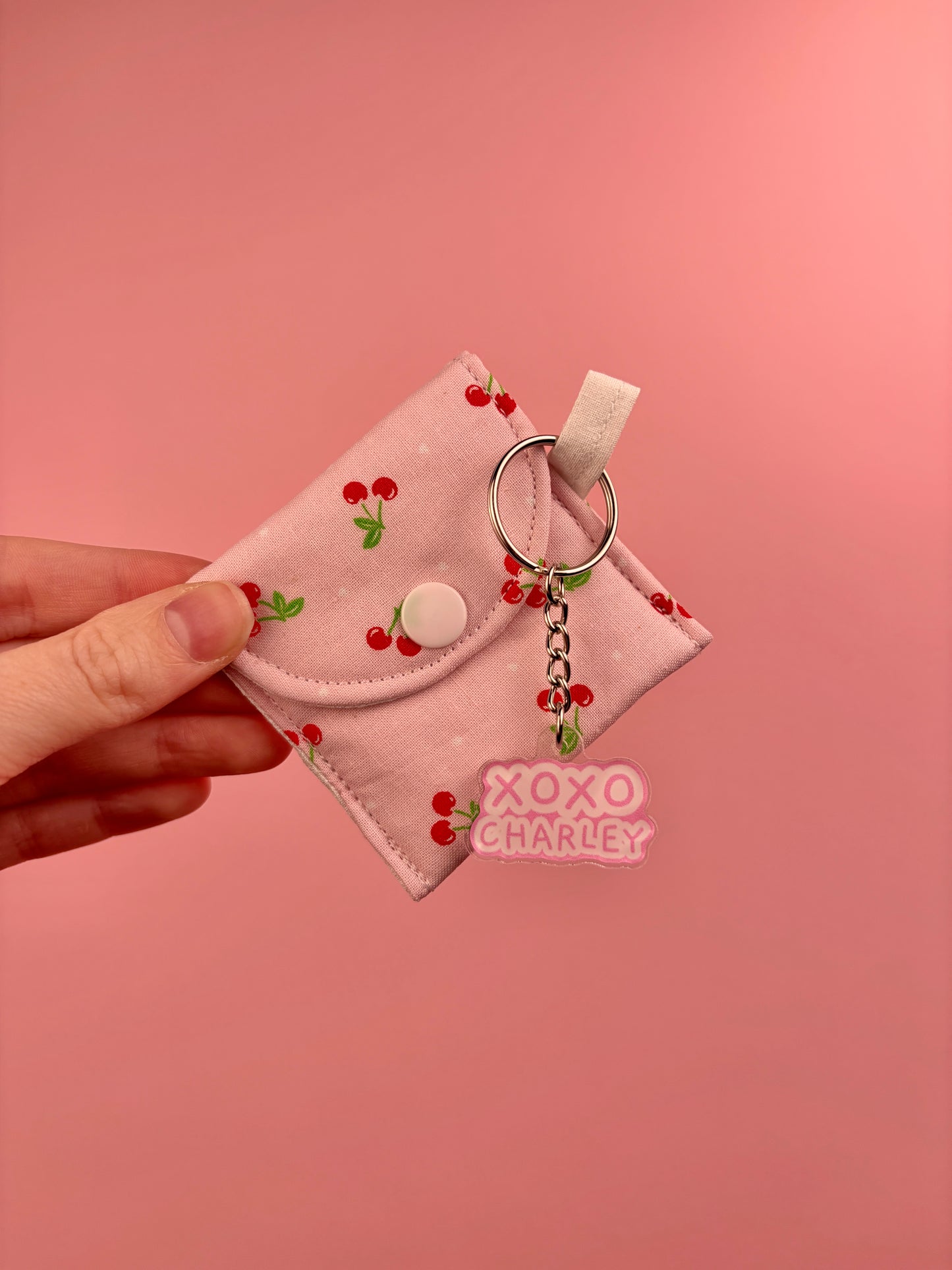 Pink Cherry Earbuds Case