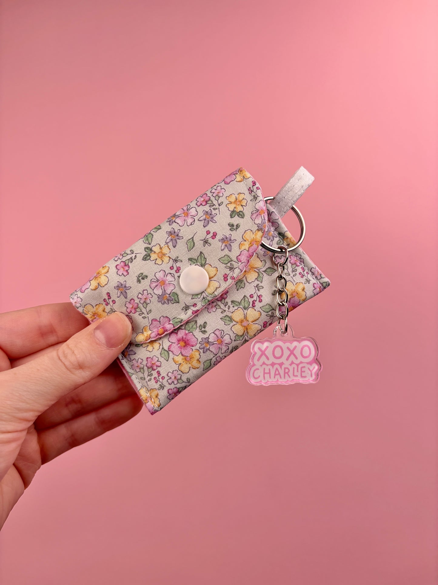 Pink Peony Earbuds Case
