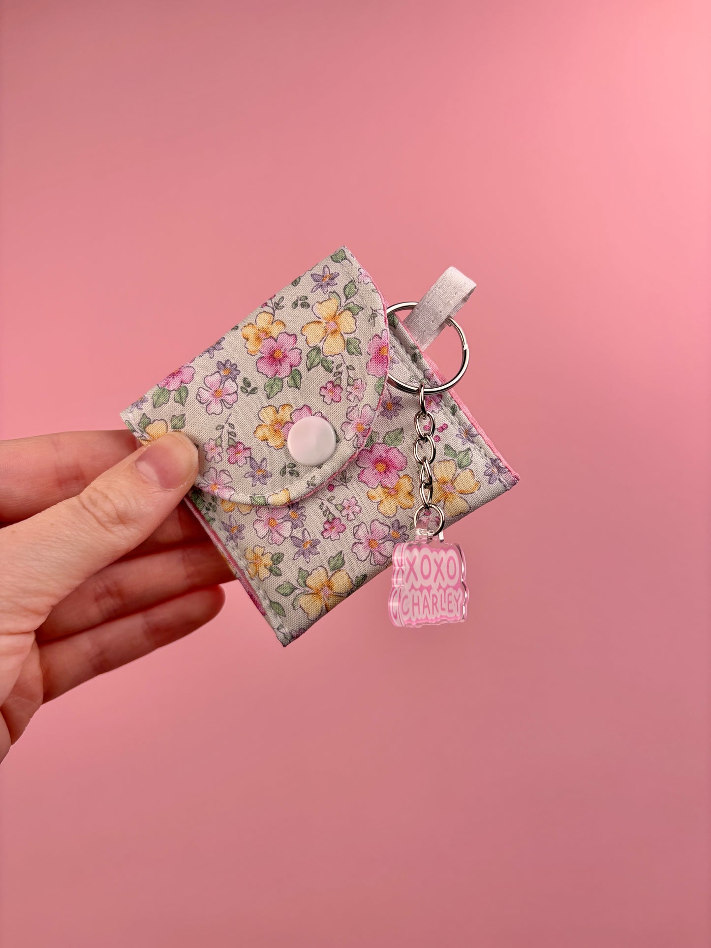 Pink Peony Earbuds Case