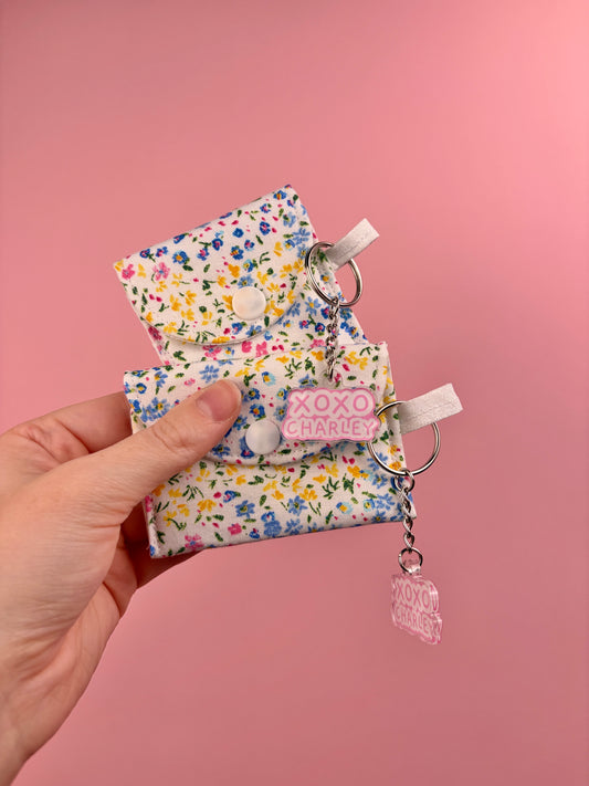 Mini Pastel Floral Earbuds Case