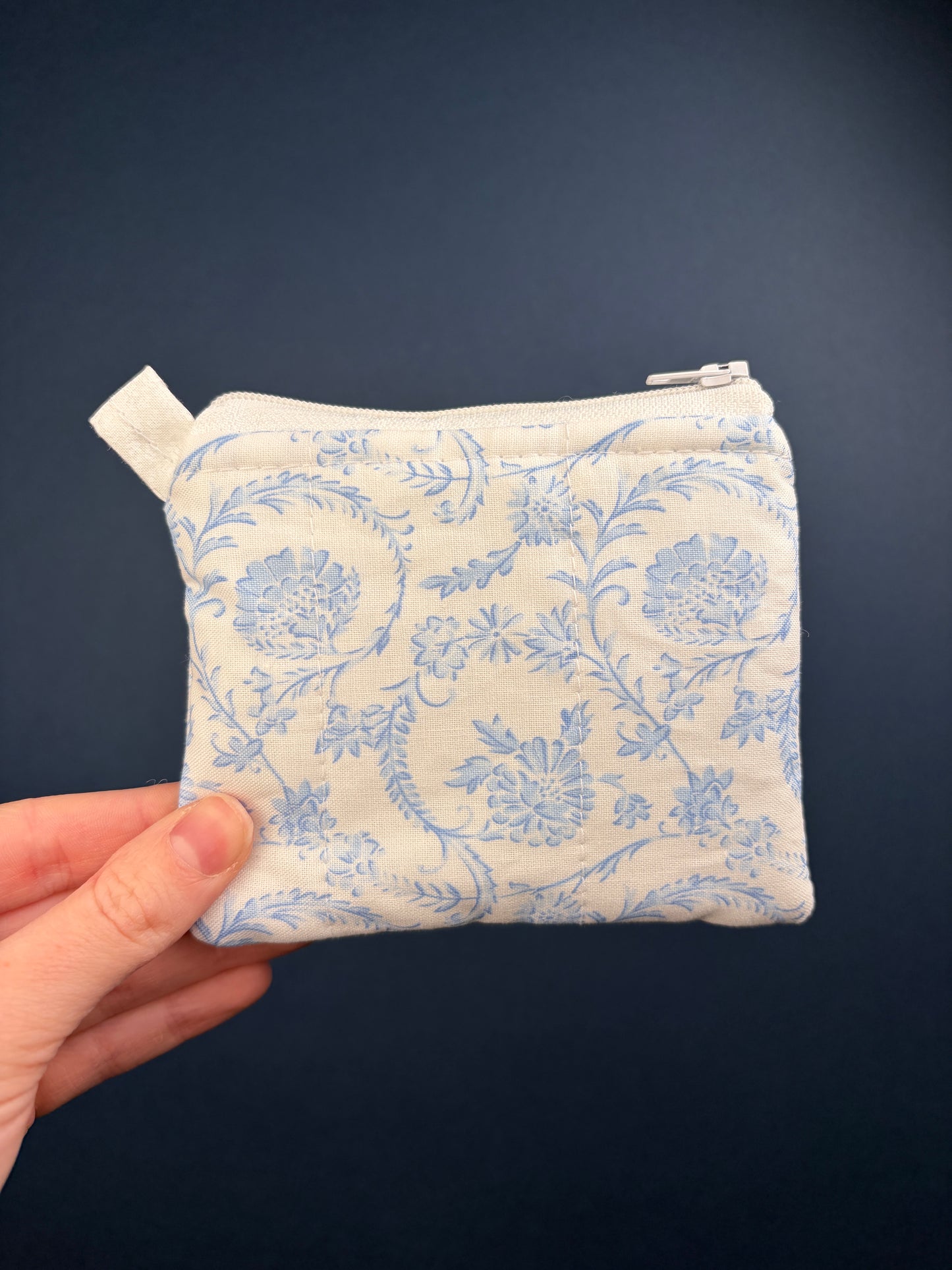 Vintage Blue Keychain Wallet