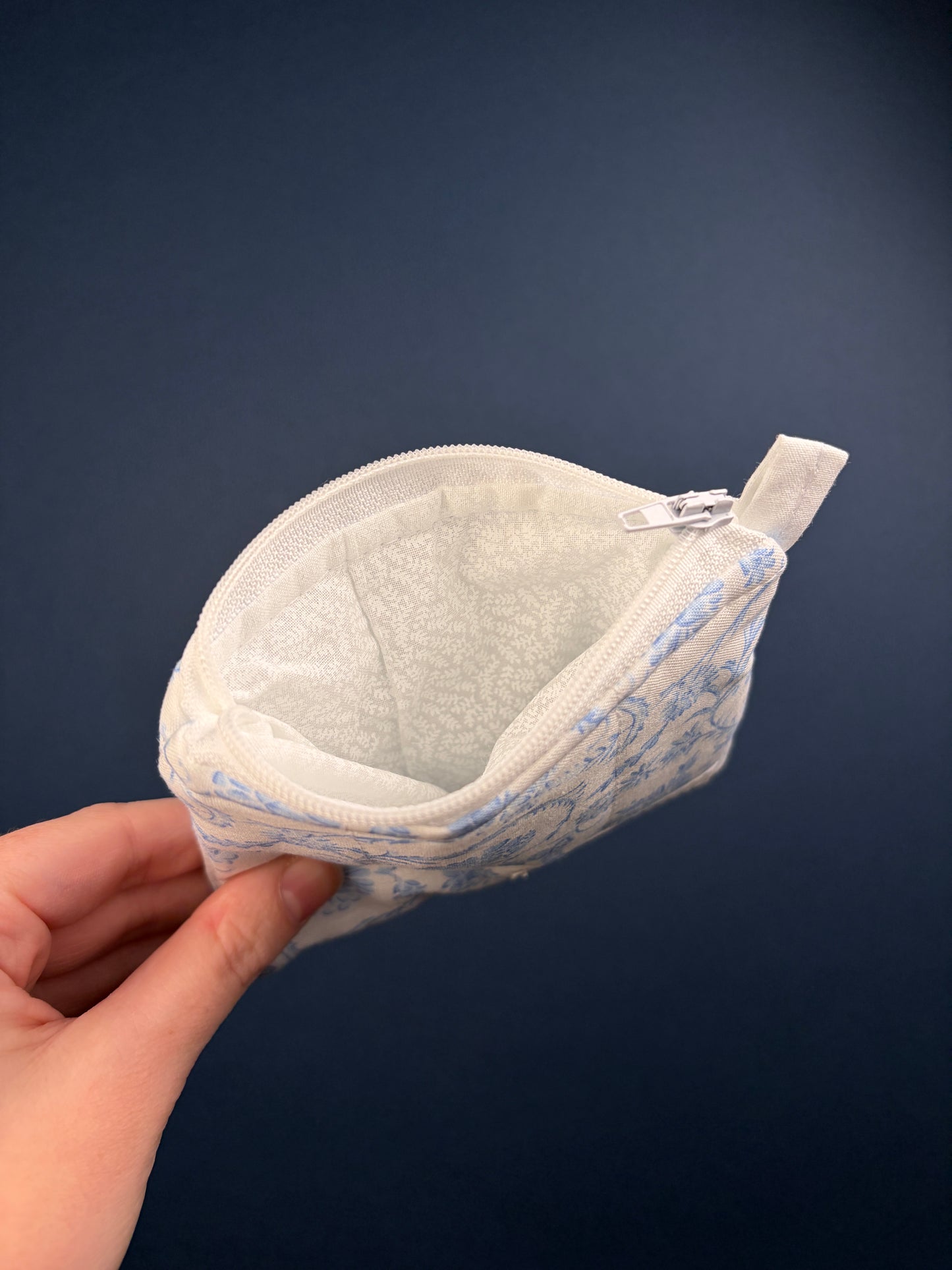 Vintage Blue Keychain Wallet