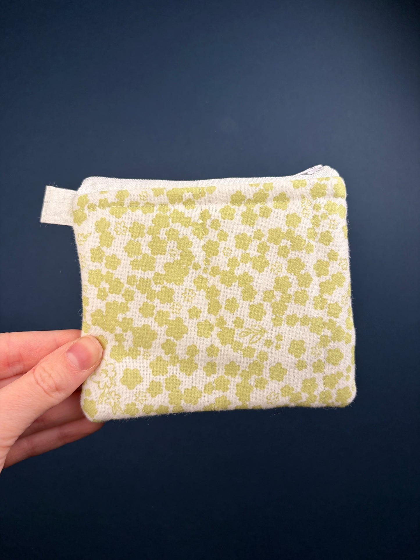 Green Floral Keychain Wallet