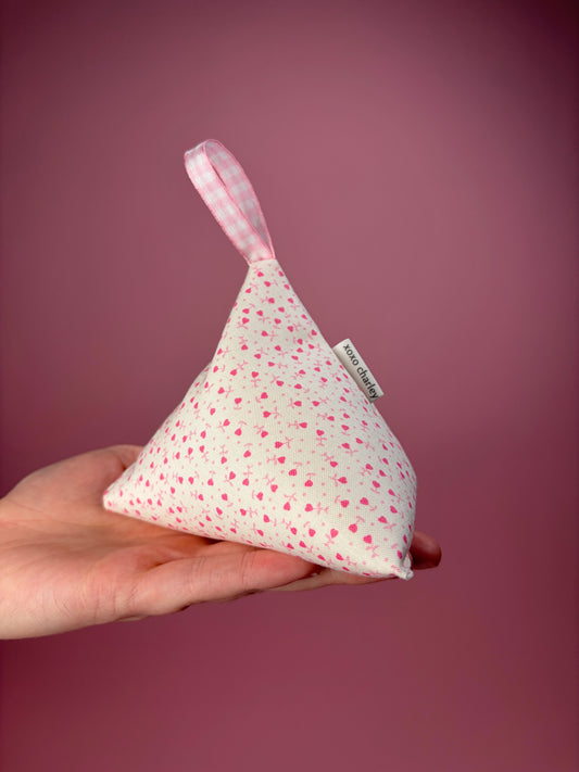 Tiny Pink Hearts Pattern Weight