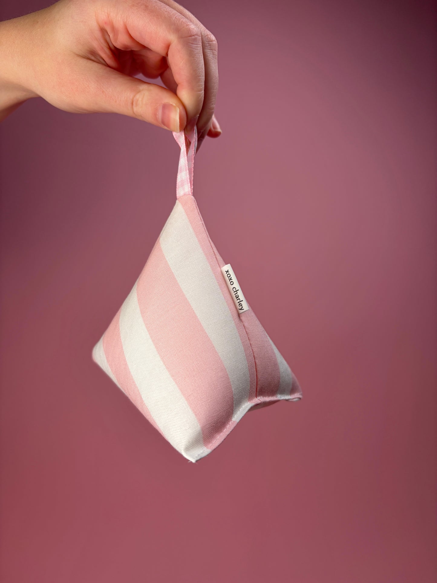 Pink & White Lines Pattern Weight