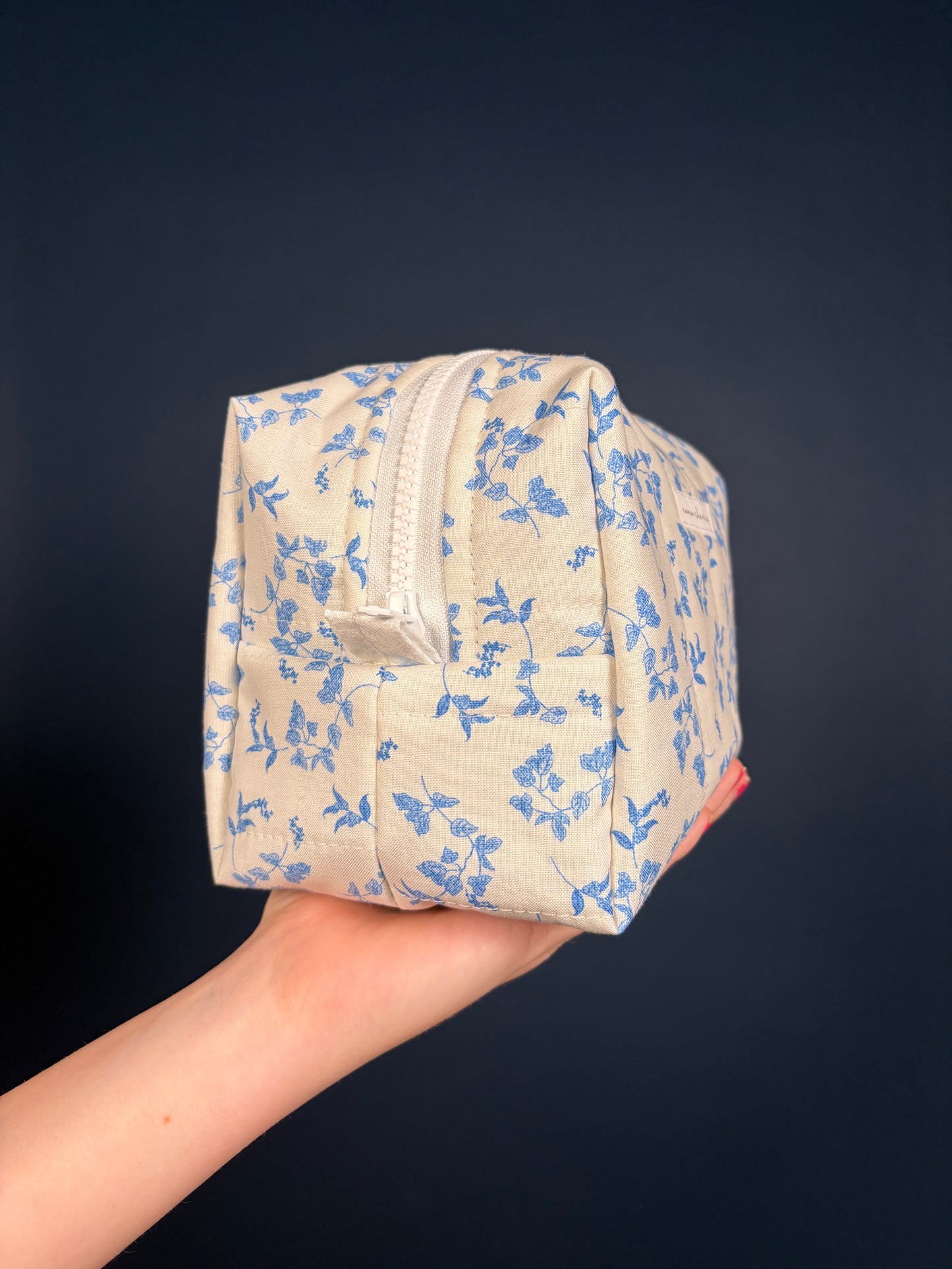 Valerie with Dark Blue Medium Makeup Bag *limited-edition*