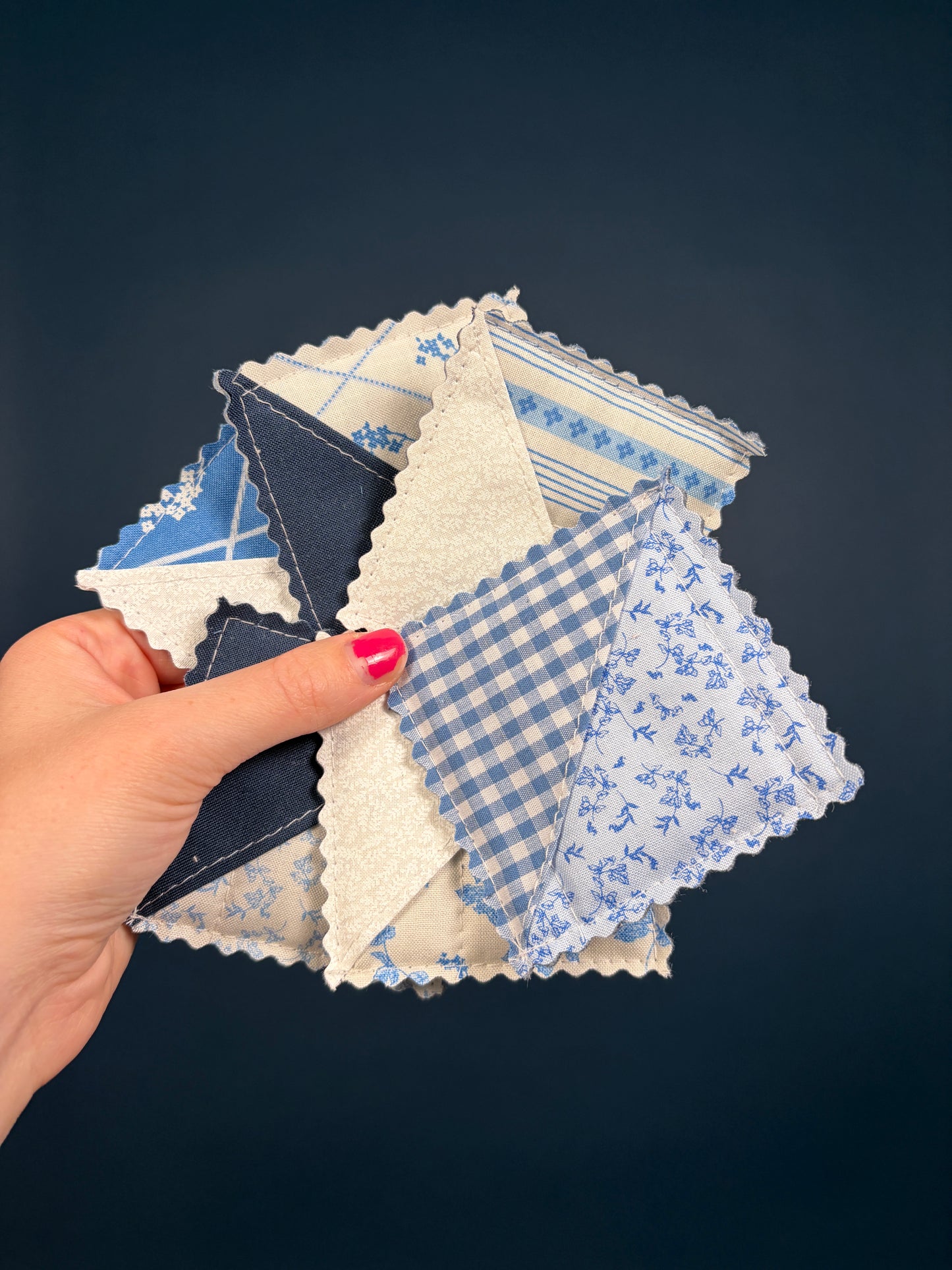 January Mystery Fabric Corner Bookmark *limited-edition*