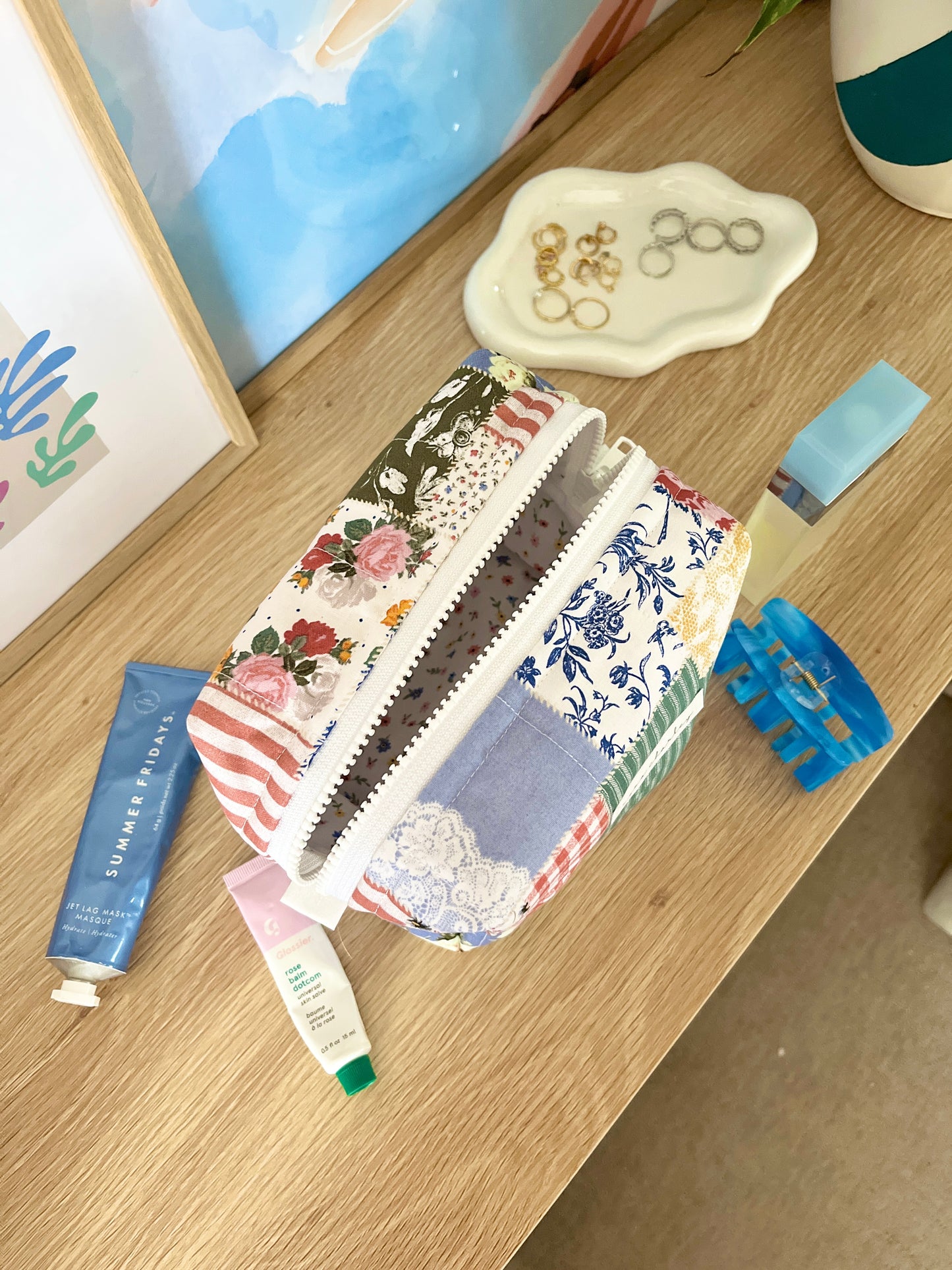 The Colorful Picnic Makeup Bag