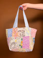 The Colorful Ocean Blue Upcycled Mini Tote