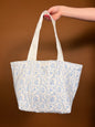 Vintage Blue Mini Tote with non-attached straps