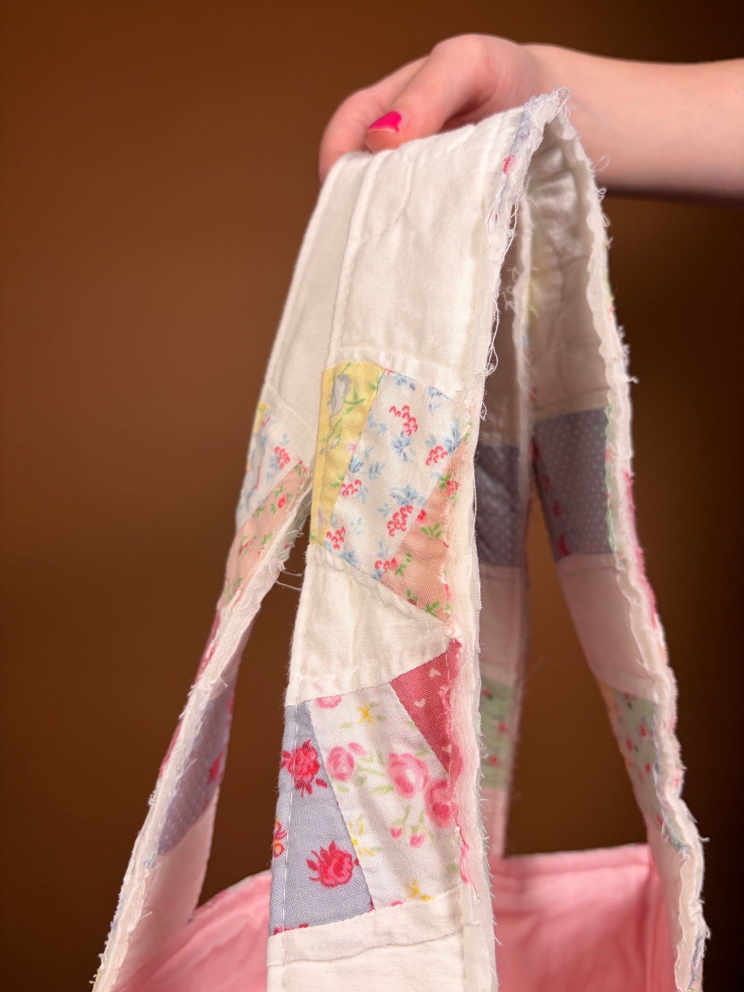 The Double Wedding Ring Upcycled Mini Tote