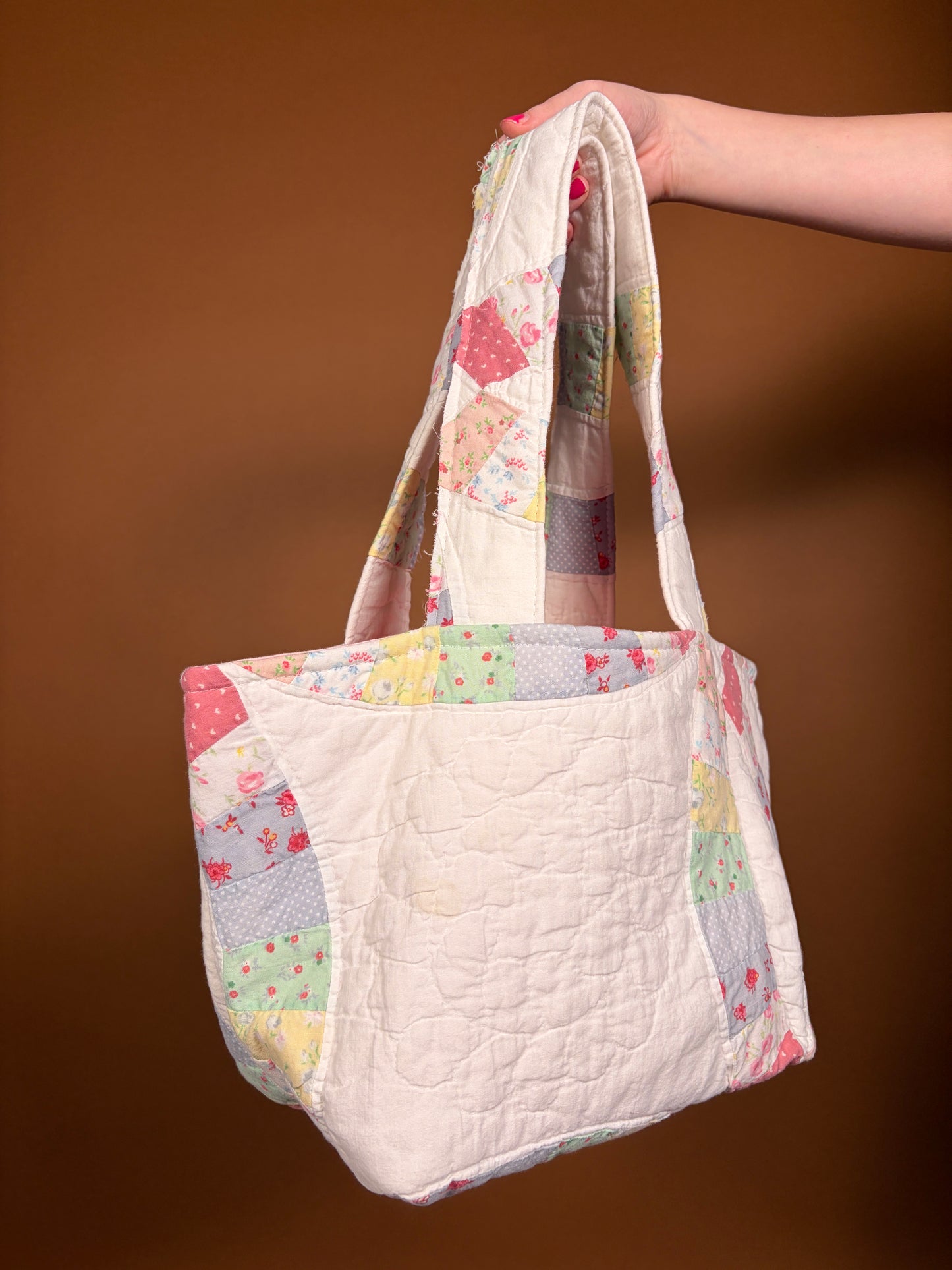 The Double Wedding Ring Upcycled Mini Tote