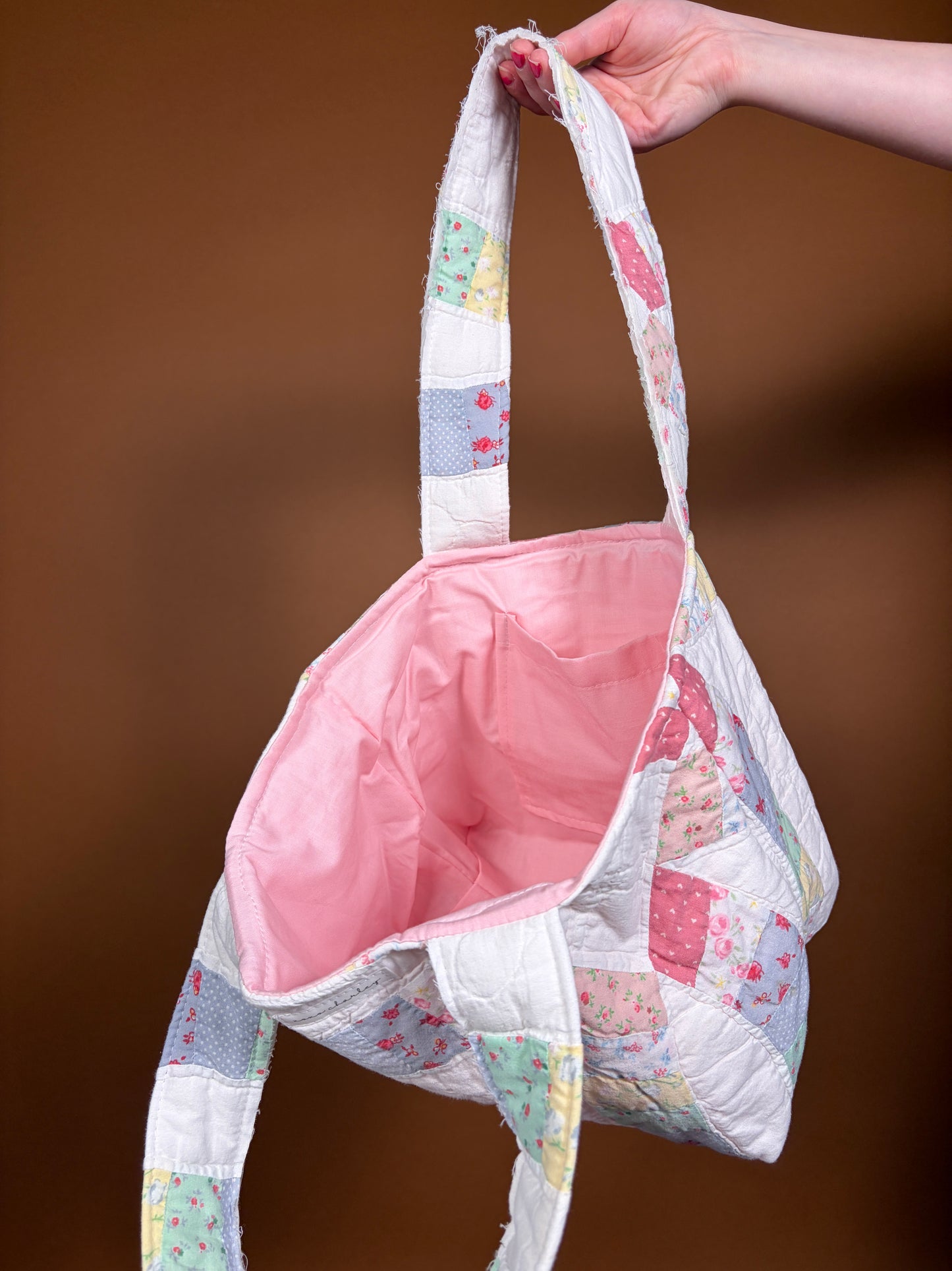 The Double Wedding Ring Upcycled Mini Tote