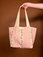 Pink & Yellow Floral Mini Tote Bag