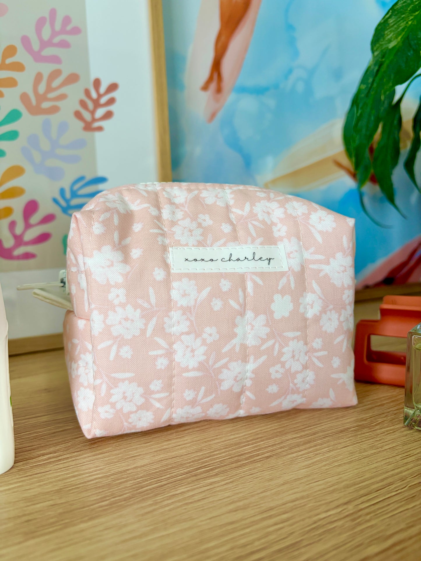 Floral Ballerina Mini Makeup Bag