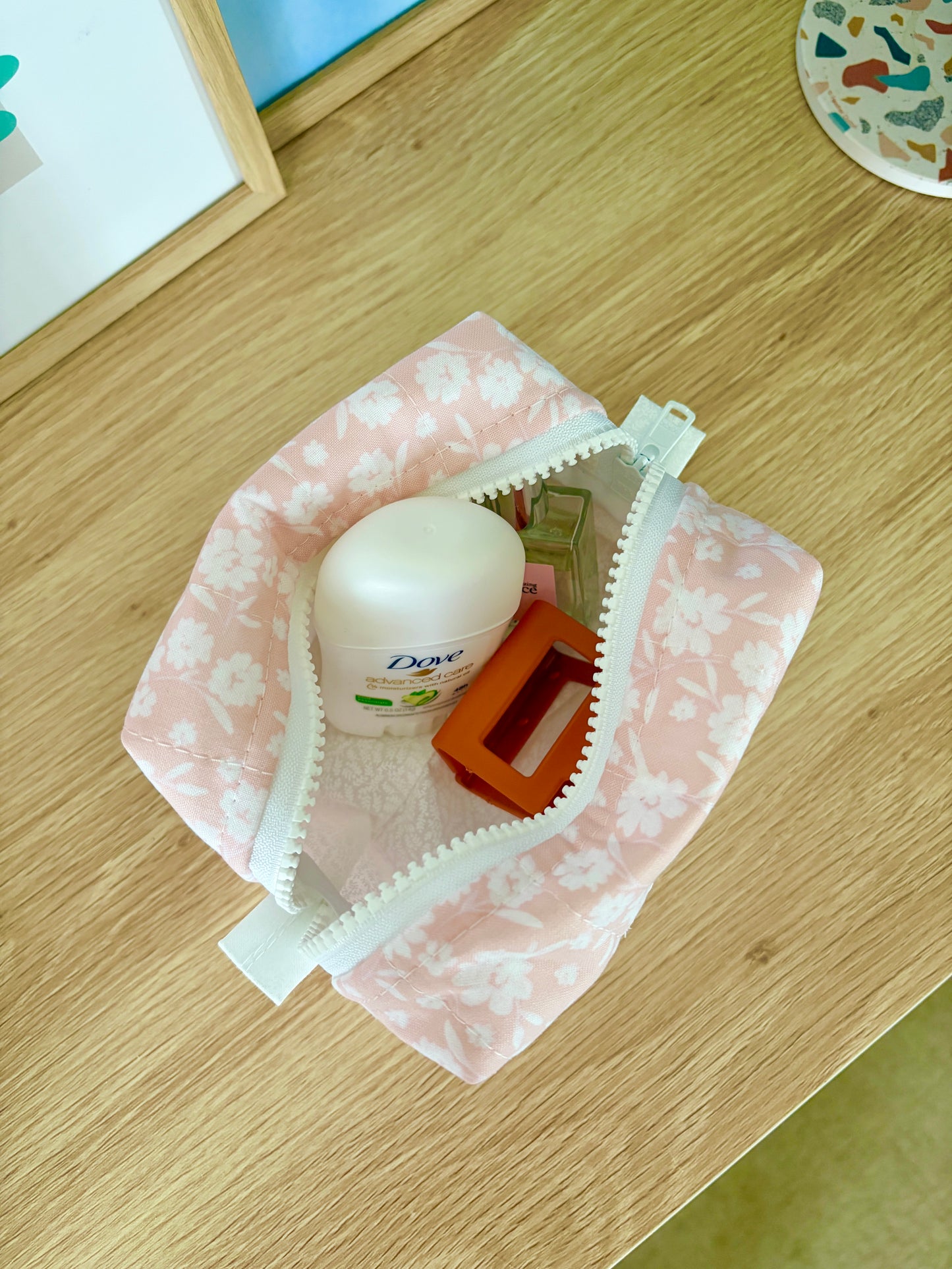 Floral Ballerina Mini Makeup Bag