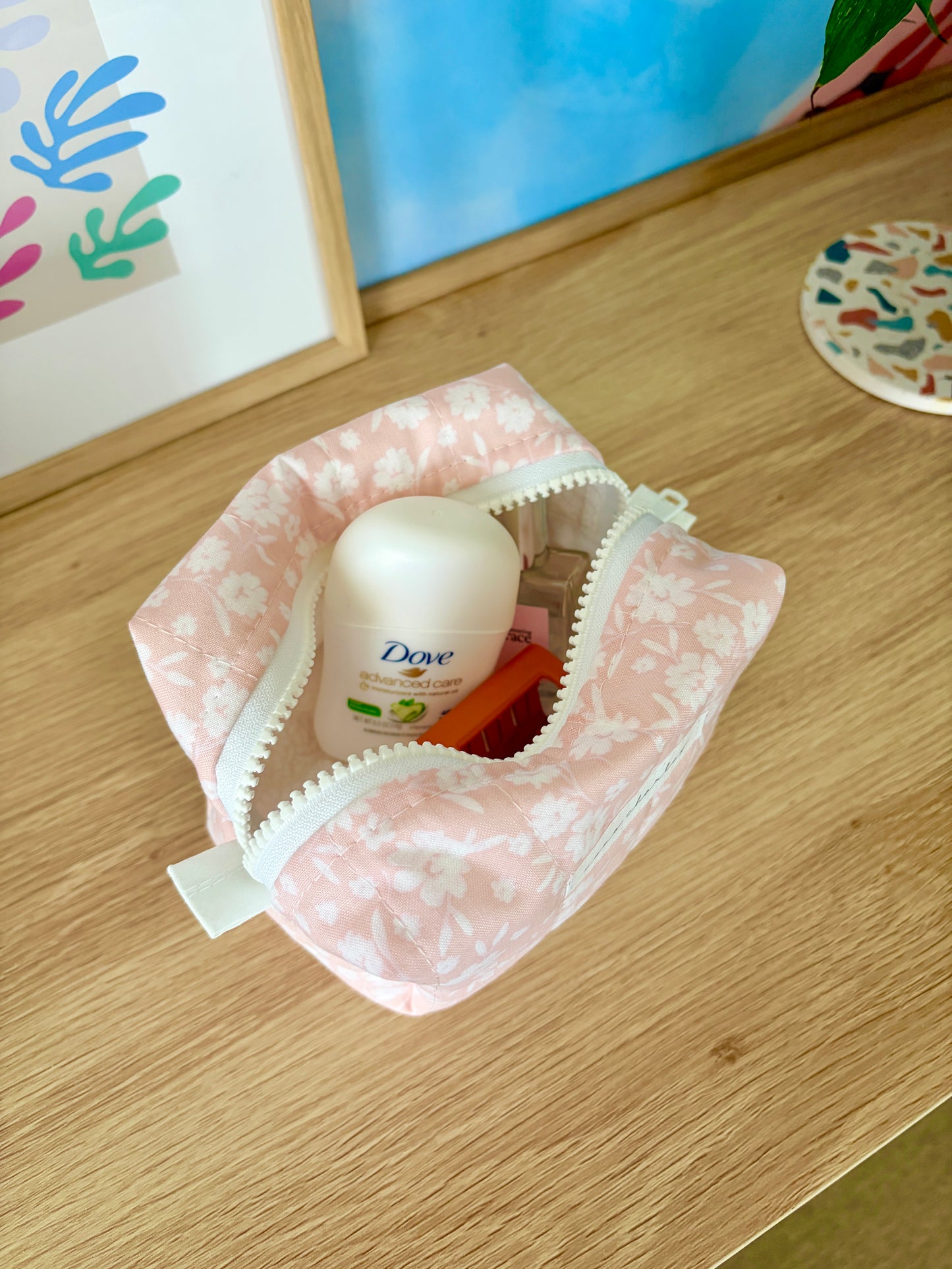 Floral Ballerina Mini Makeup Bag