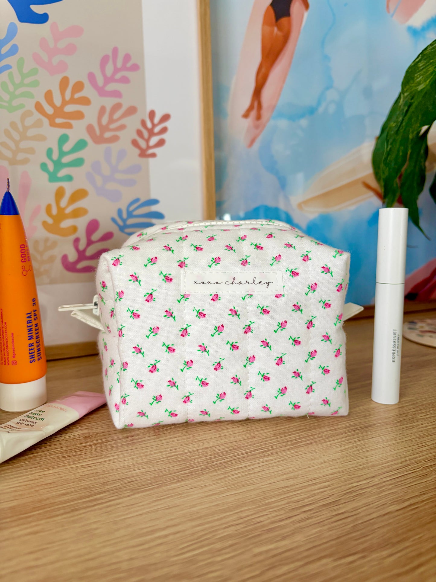 Mini Roses Mini Makeup Bag