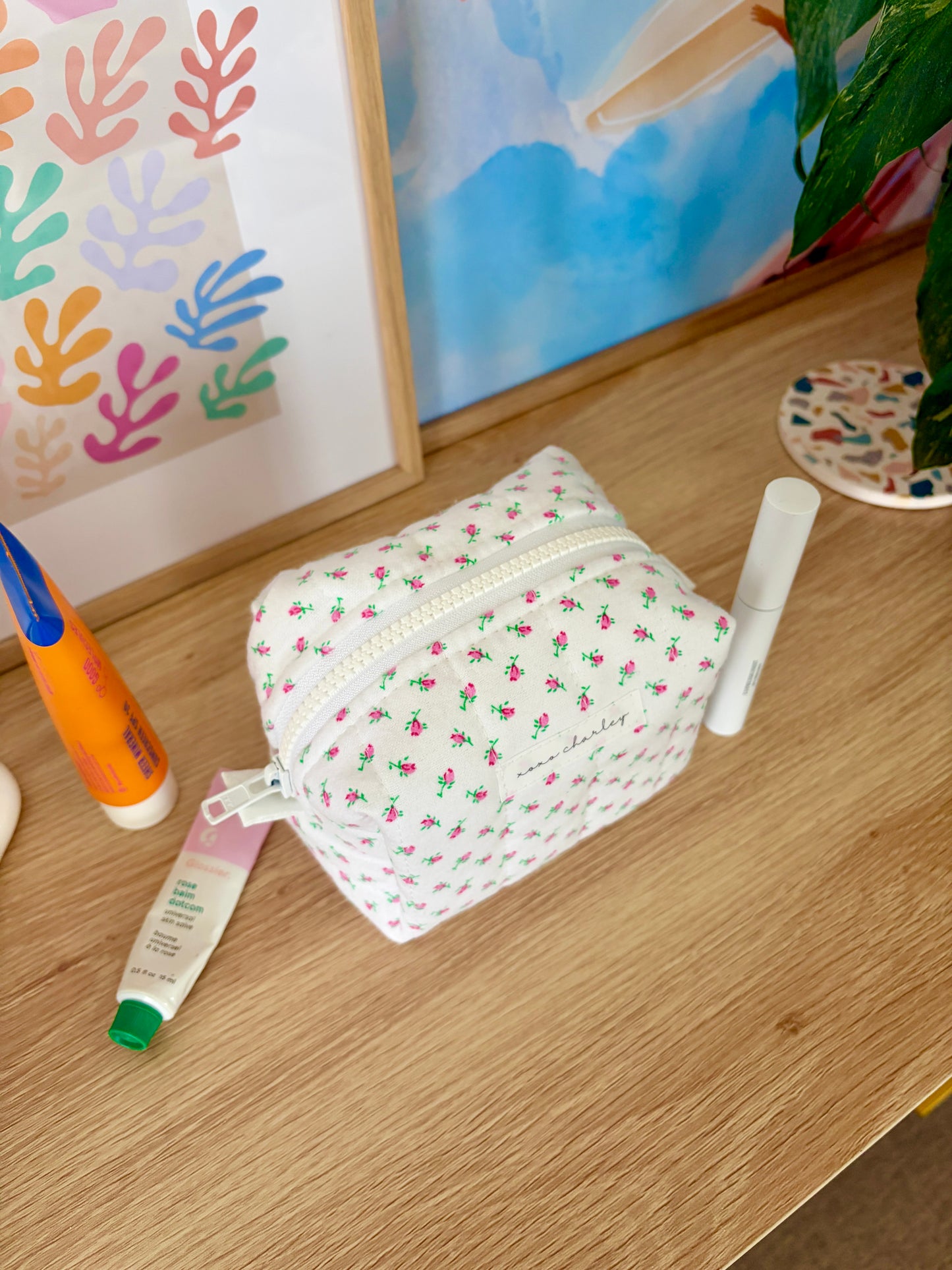 Mini Roses Mini Makeup Bag