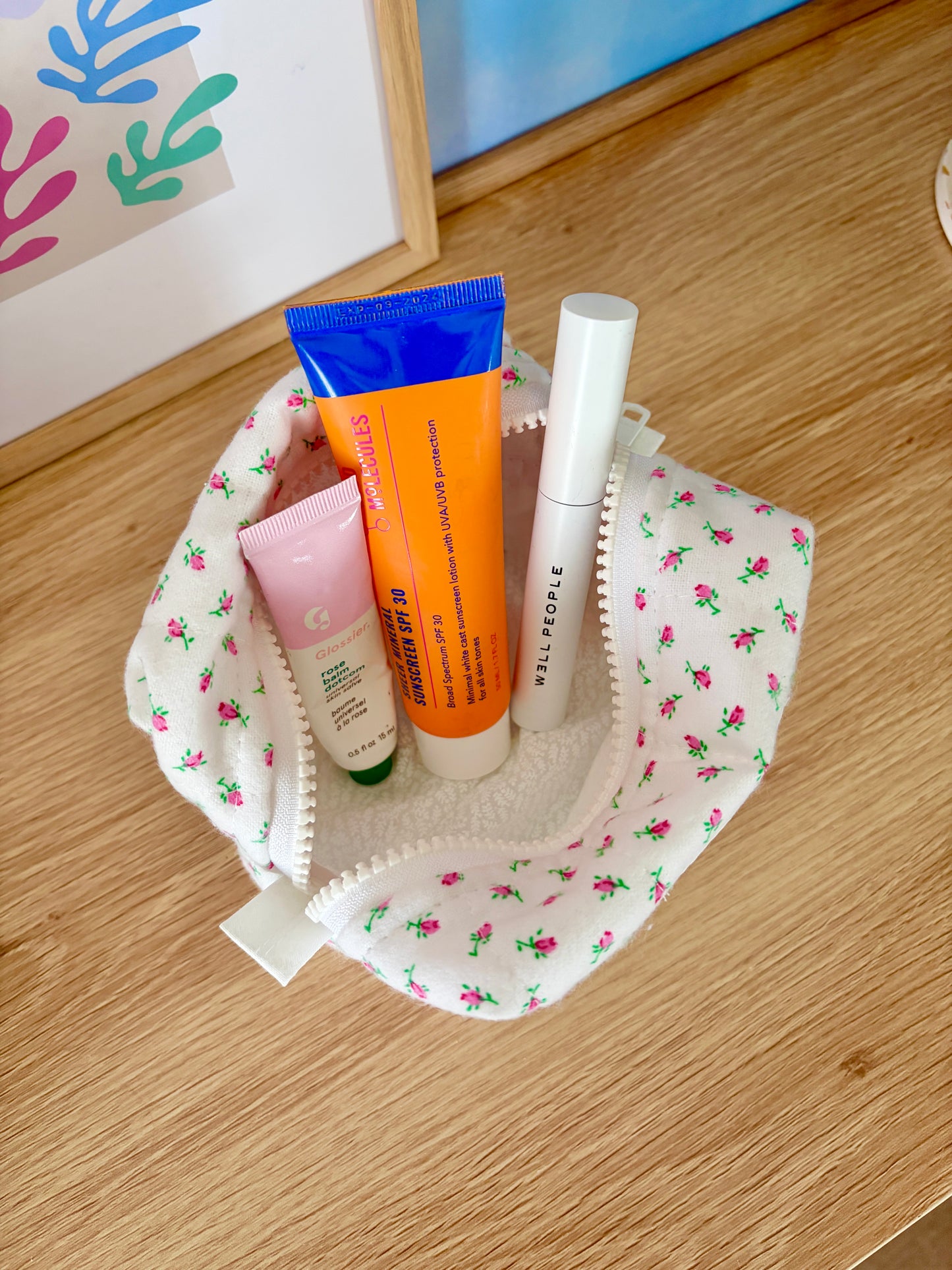 Mini Roses Mini Makeup Bag