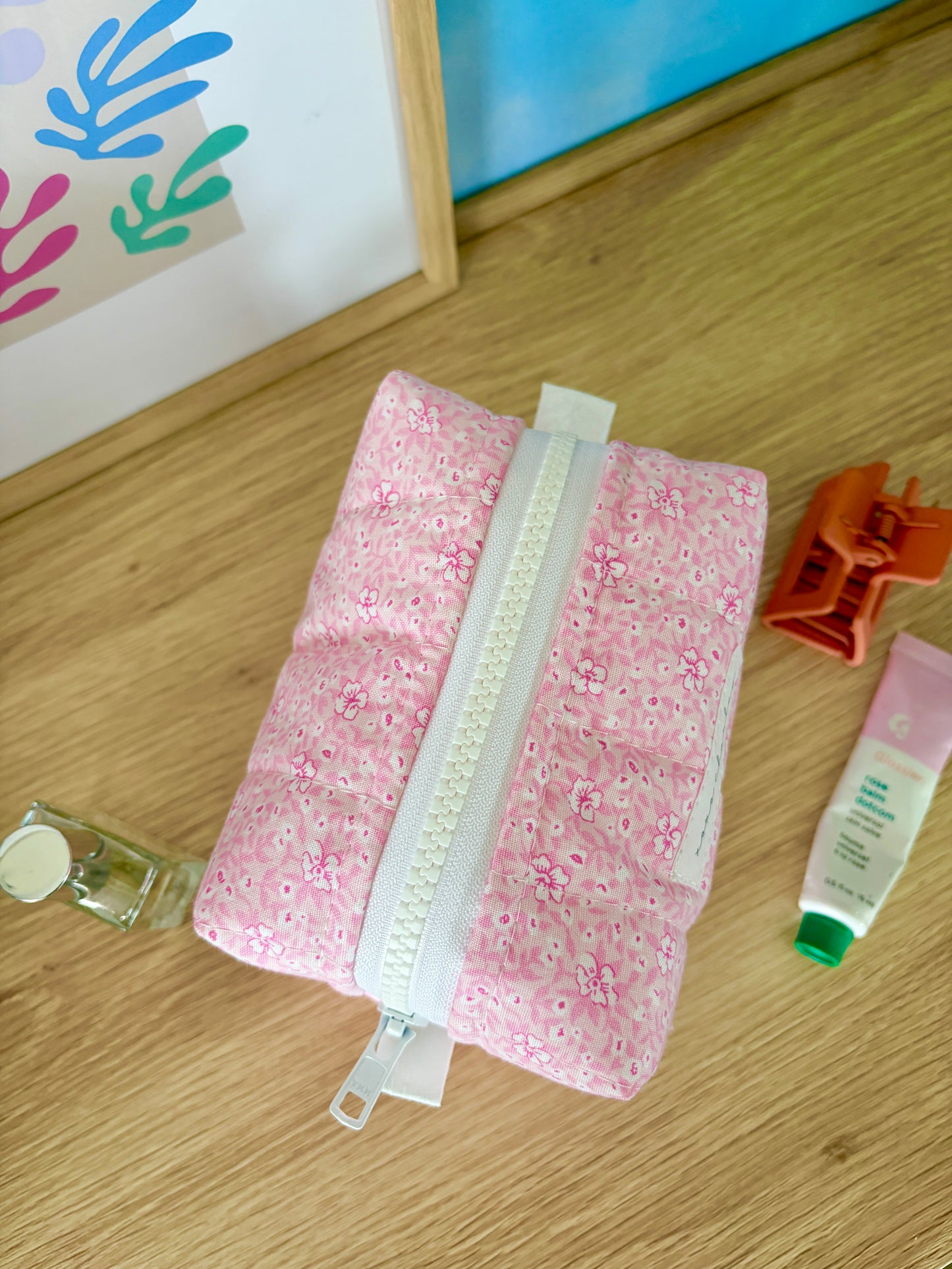 Pink Hawaiian Mini Makeup Bag